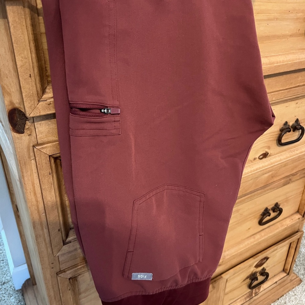 Figs Burgundy Pants